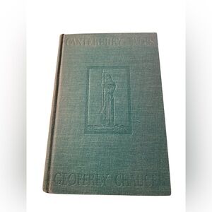 Canterbury Tales DeLuxe Edition by Geoffry Chaucer 1934 Vintage Hardcover Book